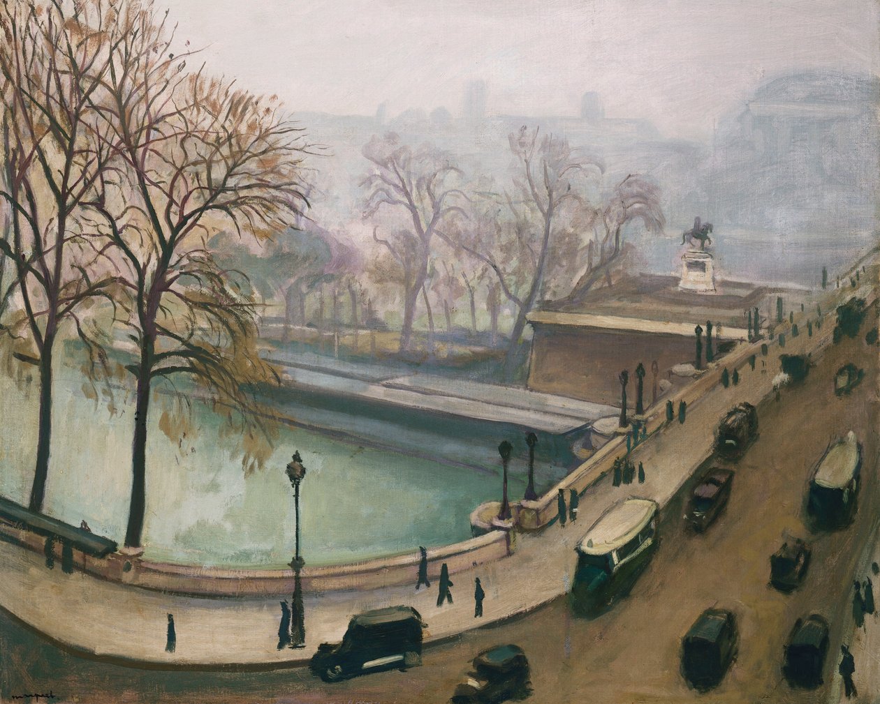 Kilátás a Szajnára, 1935 körül (olaj, vászon) alkotó: Albert Marquet