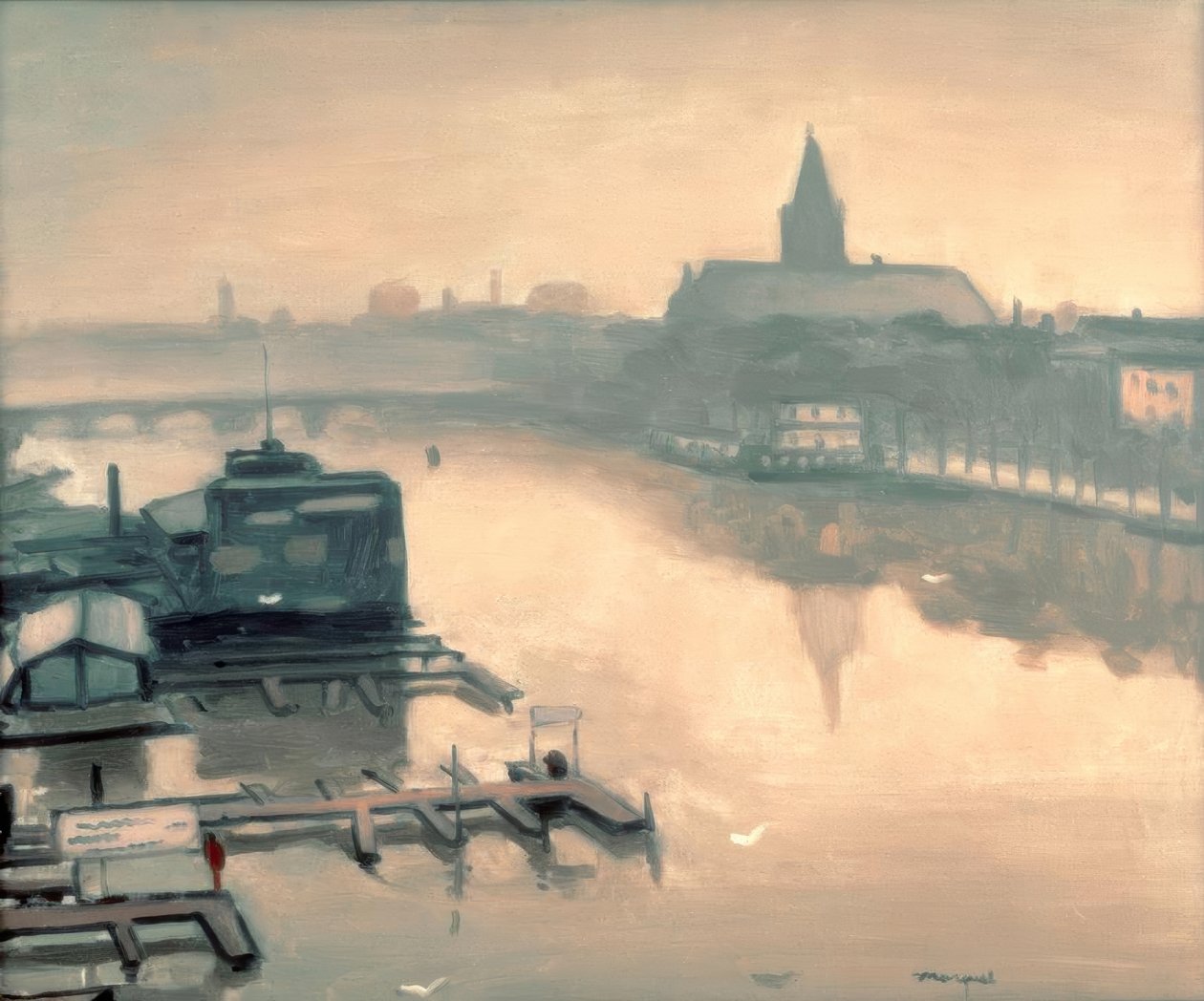 Kilátás az Amstelhotel felől alkotó: Albert Marquet