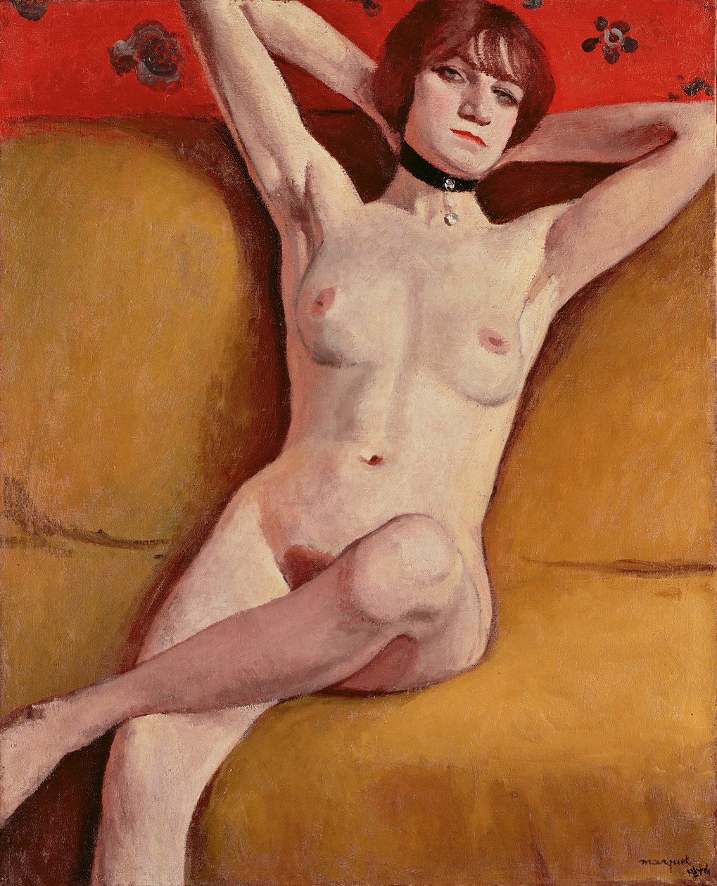 Nő a díván alkotó: Albert Marquet
