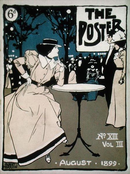 A „The Poster” címlapja, III. kötet, 13. szám, 1899. augusztus (színes litó) alkotó: Albert Morrow