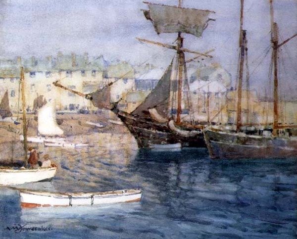 A kikötő, St. Ives alkotó: Albert Moulton Foweraker