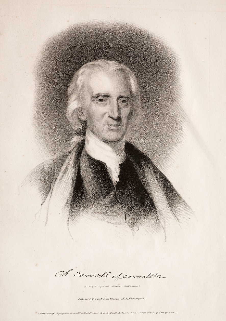Charles Carroll, Carrollton, Maryland, 1832. alkotó: Albert Newsam