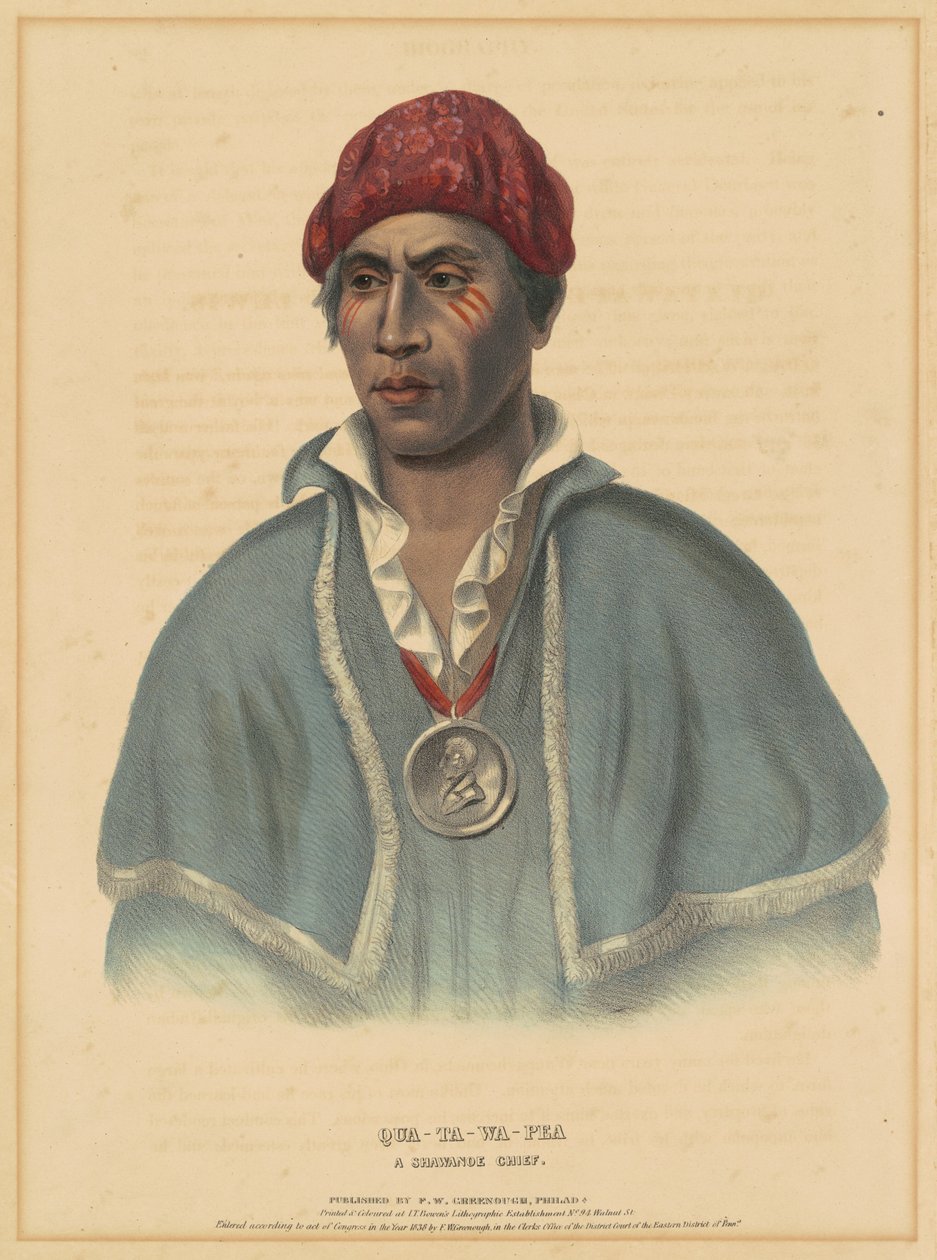 Quarter-Wa pár, Személy képe w Wisdom f alkotó: Albert Newsam, after Henry Inman, after Charles Bird King