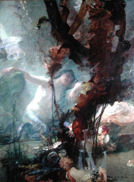 La Sirene (olaj, vászon) alkotó: Albert Pierre Rene Maignan