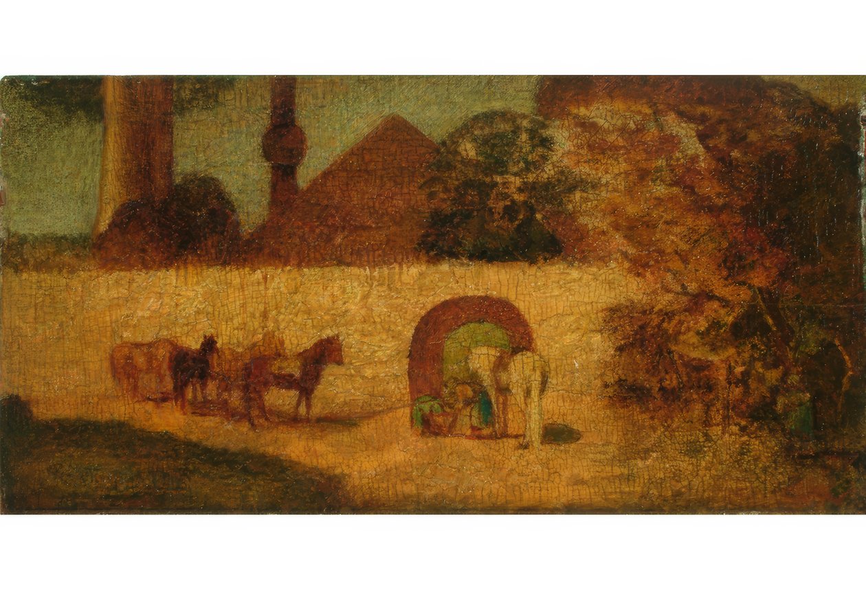 A próféta sírjánál alkotó: Albert Pinkham Ryder