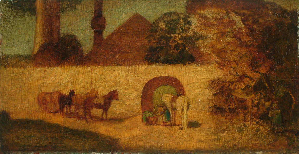 A Próféta sírjánál, 1882 körül (olaj, tábla) alkotó: Albert Pinkham Ryder