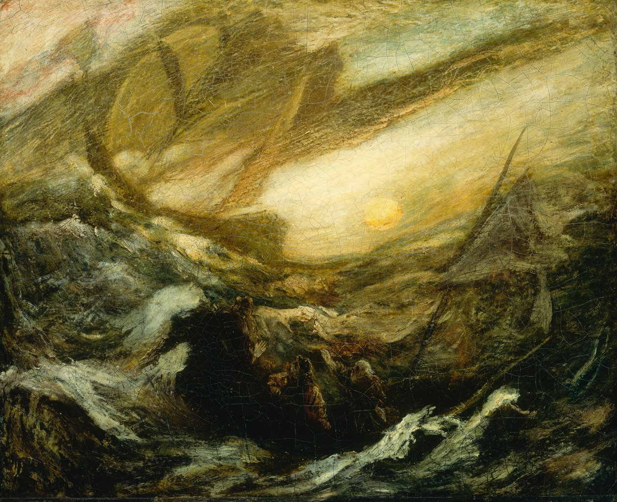 Repülő holland, 1887-re készült el. alkotó: Albert Pinkham Ryder