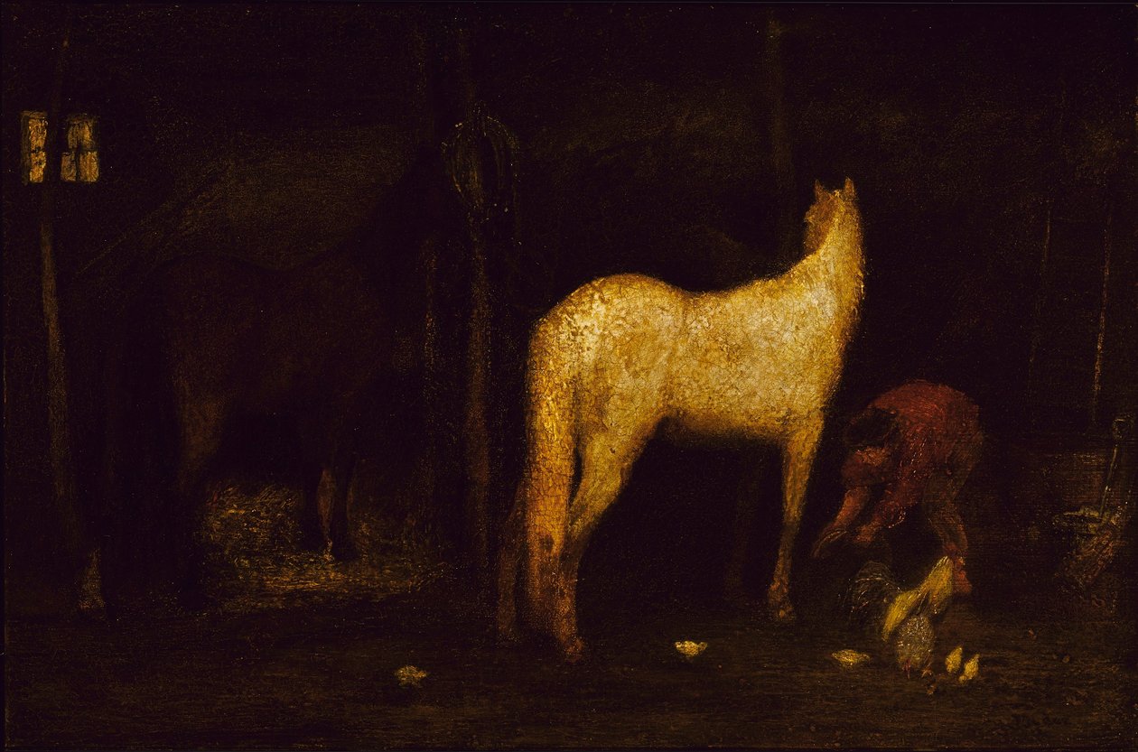 Az istállóban alkotó: Albert Pinkham Ryder