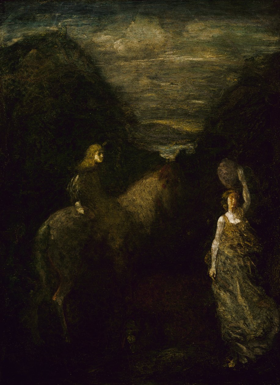 Cophetua király és a kolduslány, 1906-ban vagy 1907-ben. alkotó: Albert Pinkham Ryder