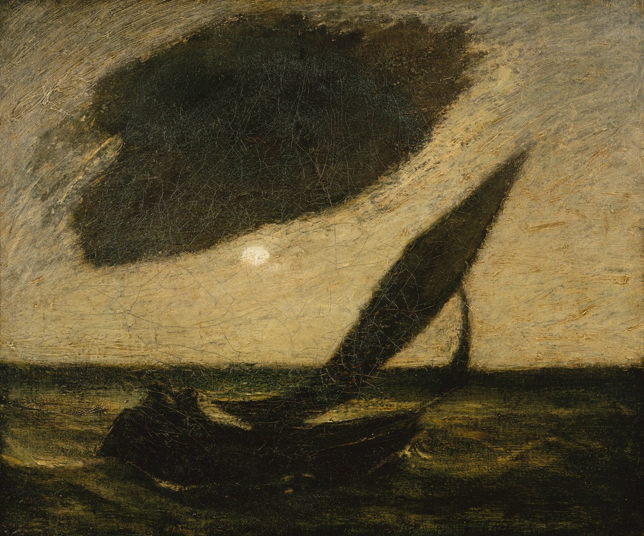 Felhő alatt, kb. 1900. alkotó: Albert Pinkham Ryder