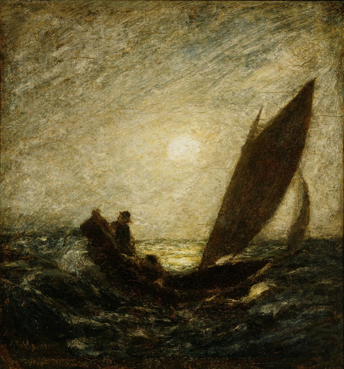 Ferde árboccal és bukó orrvitorlával alkotó: Albert Pinkham Ryder