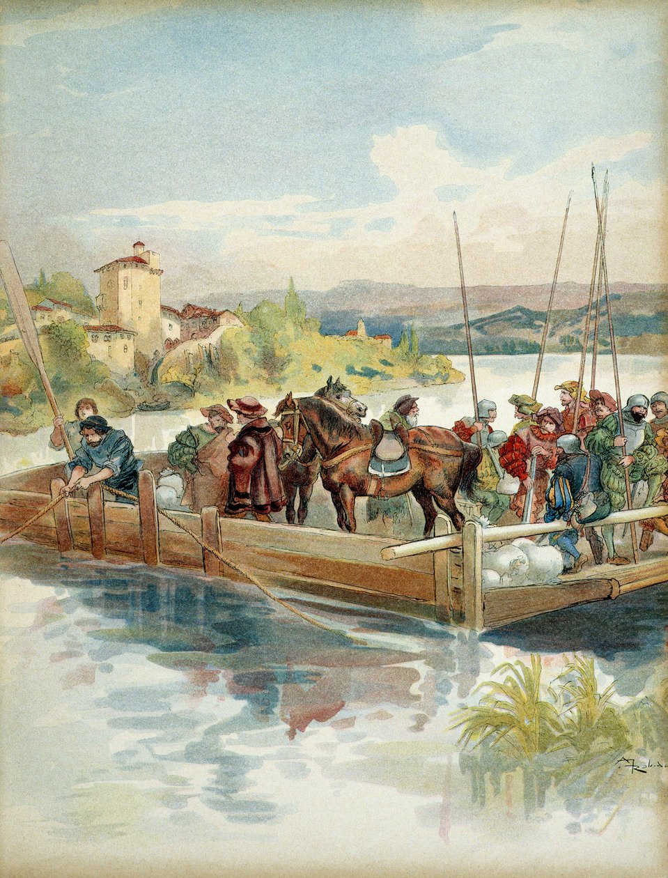 IV. Bourbon Károly (Gróf akkori Vendome hercege alkotó: Albert Robida