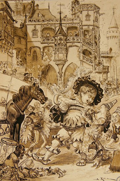 Pantagruel gyermekkora alkotó: Albert Robida