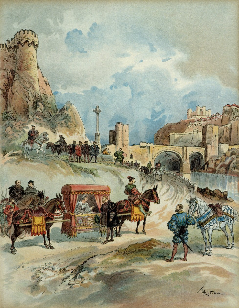 Angouleme Marguerite (vagy Navarra, néha Alenconból alkotó: Albert Robida