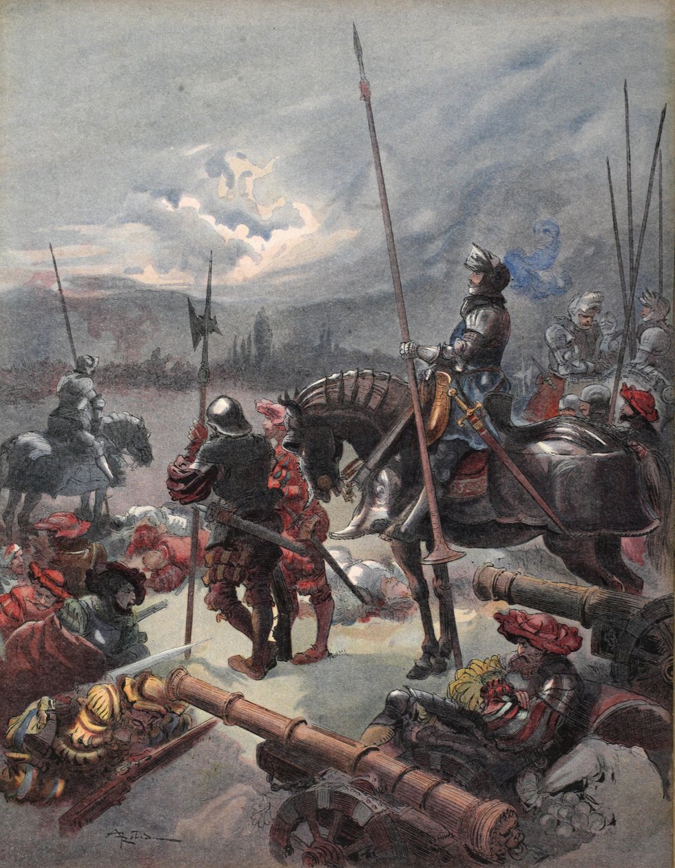 Marignan éjszakáján, illusztráció a 