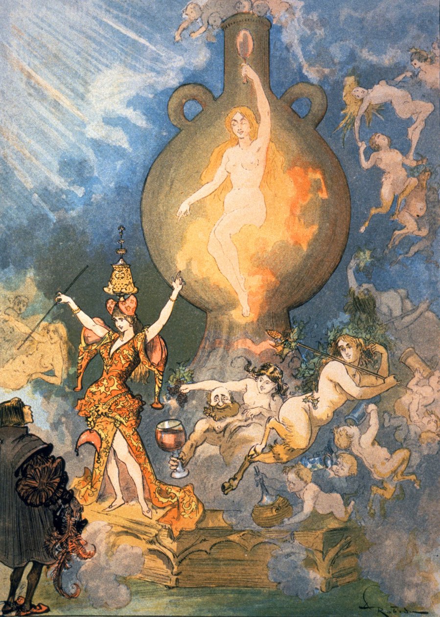 Az ötödik könyv, c1900 (illusztráció) alkotó: Albert Robida