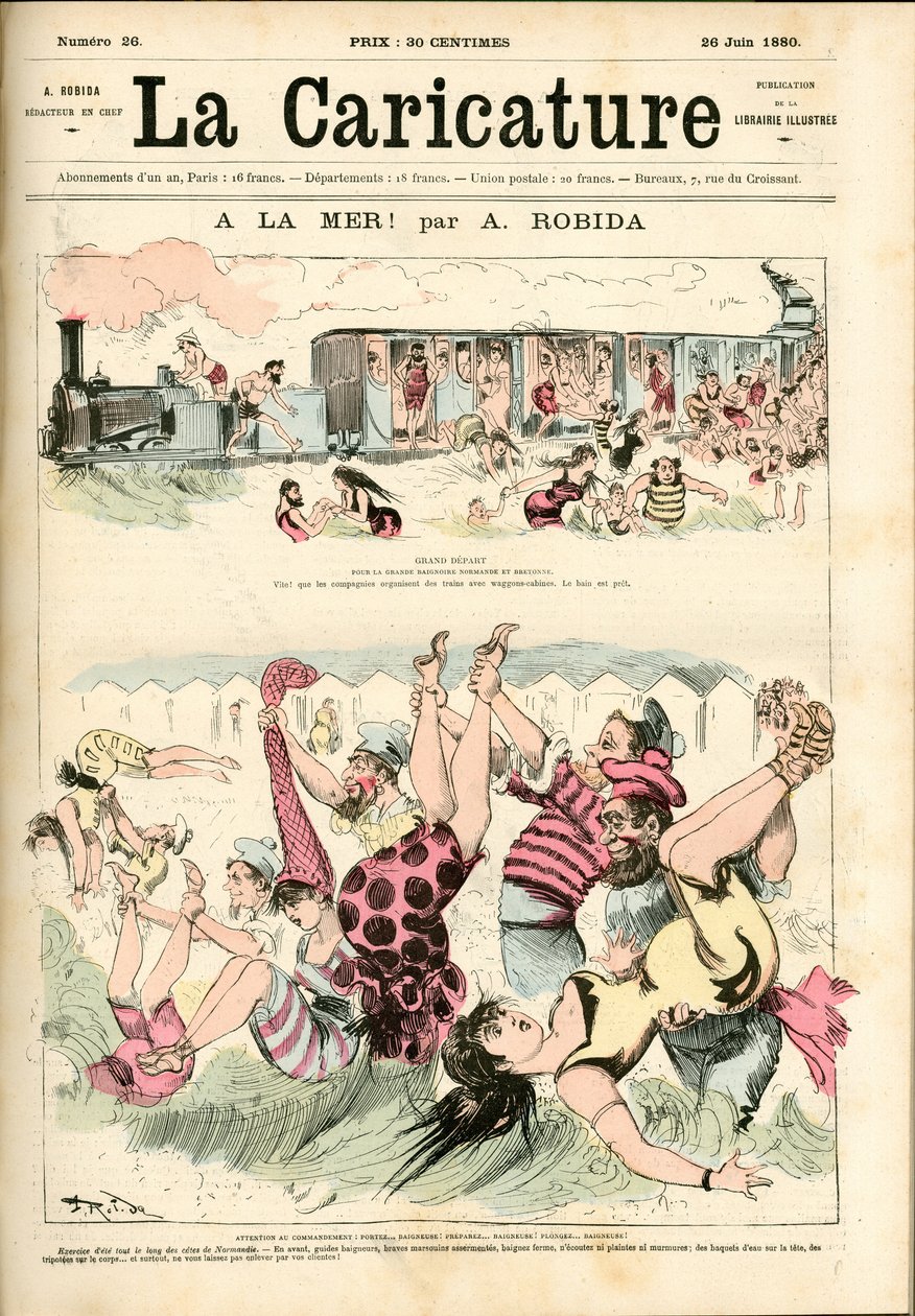 A tengerhez! 1880 (metszet) alkotó: Albert Robida