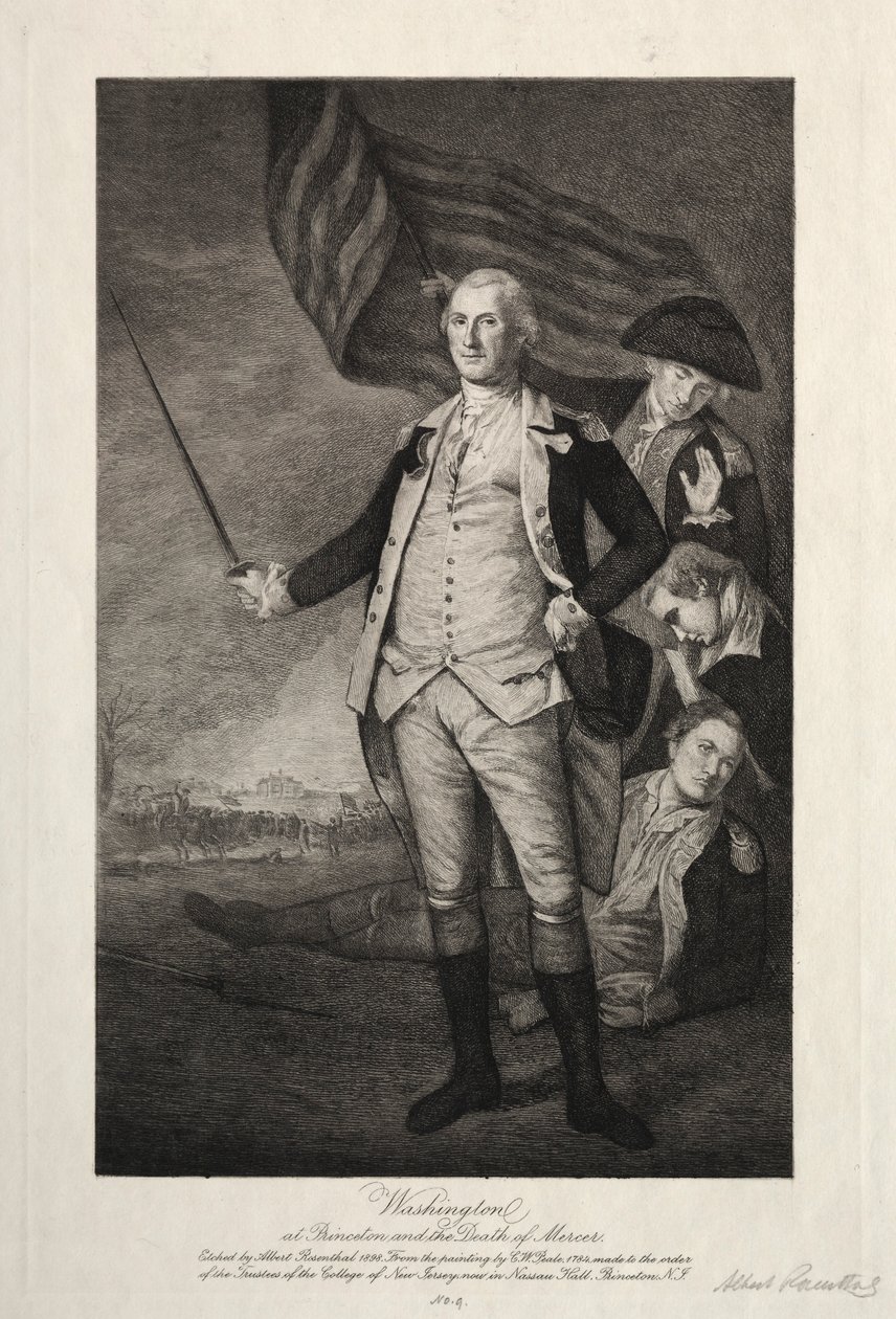 George Washington Princetonban alkotó: Albert Rosenthal