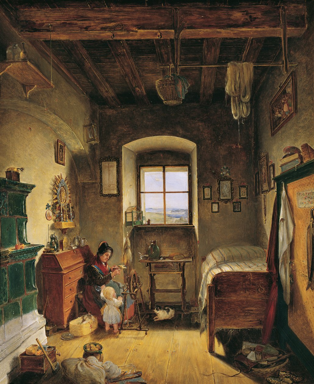 A Landwehr ember özvegye (Bauernstube) alkotó: Albert Schindler