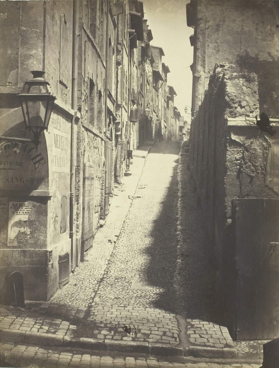 Rue des Grands Carmes, Kilátás a Rue Ste. Márta, 1862. alkotó: Albert Terris