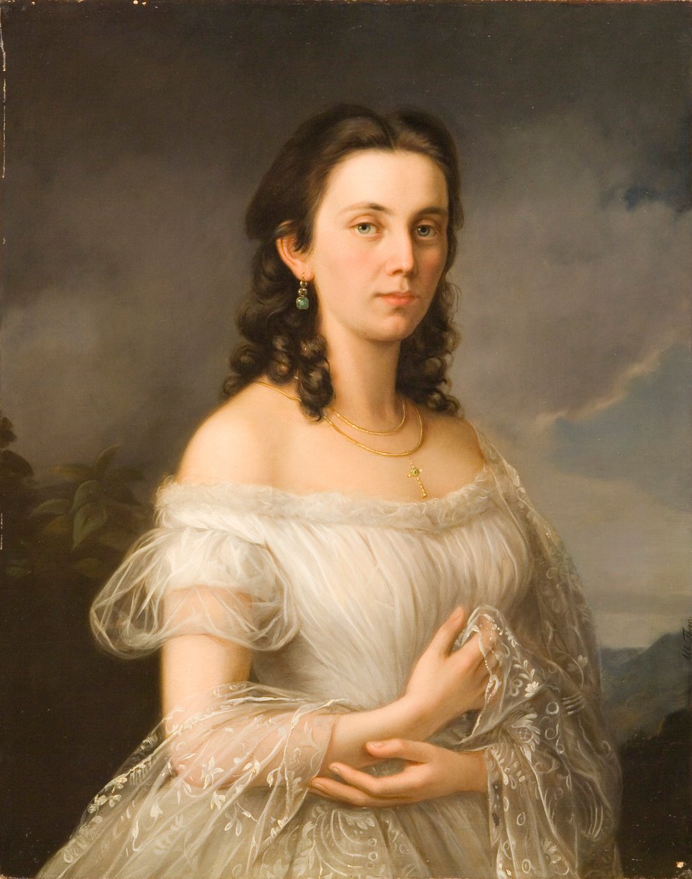 Albert Theer (1815-1902) - Júlia liechtensteini hercegnő (1817-1895), született Potocki grófnő. alkotó: Albert Theer