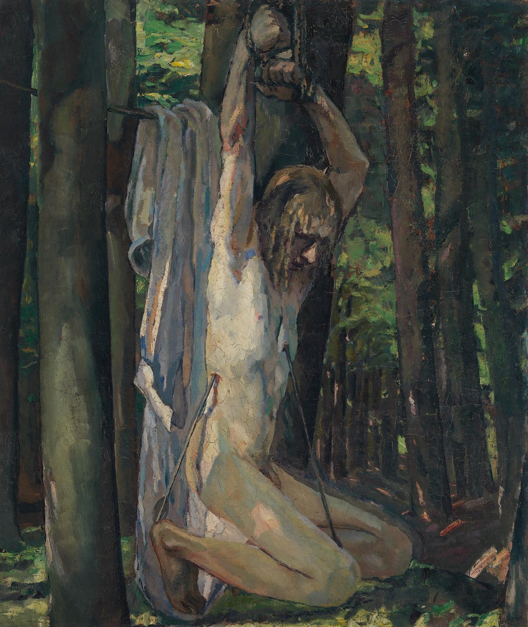 Szent Sebestyén alkotó: Albert Weisgerber