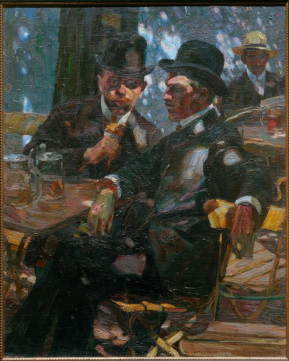 A sörkertben alkotó: Albert Weisgerber