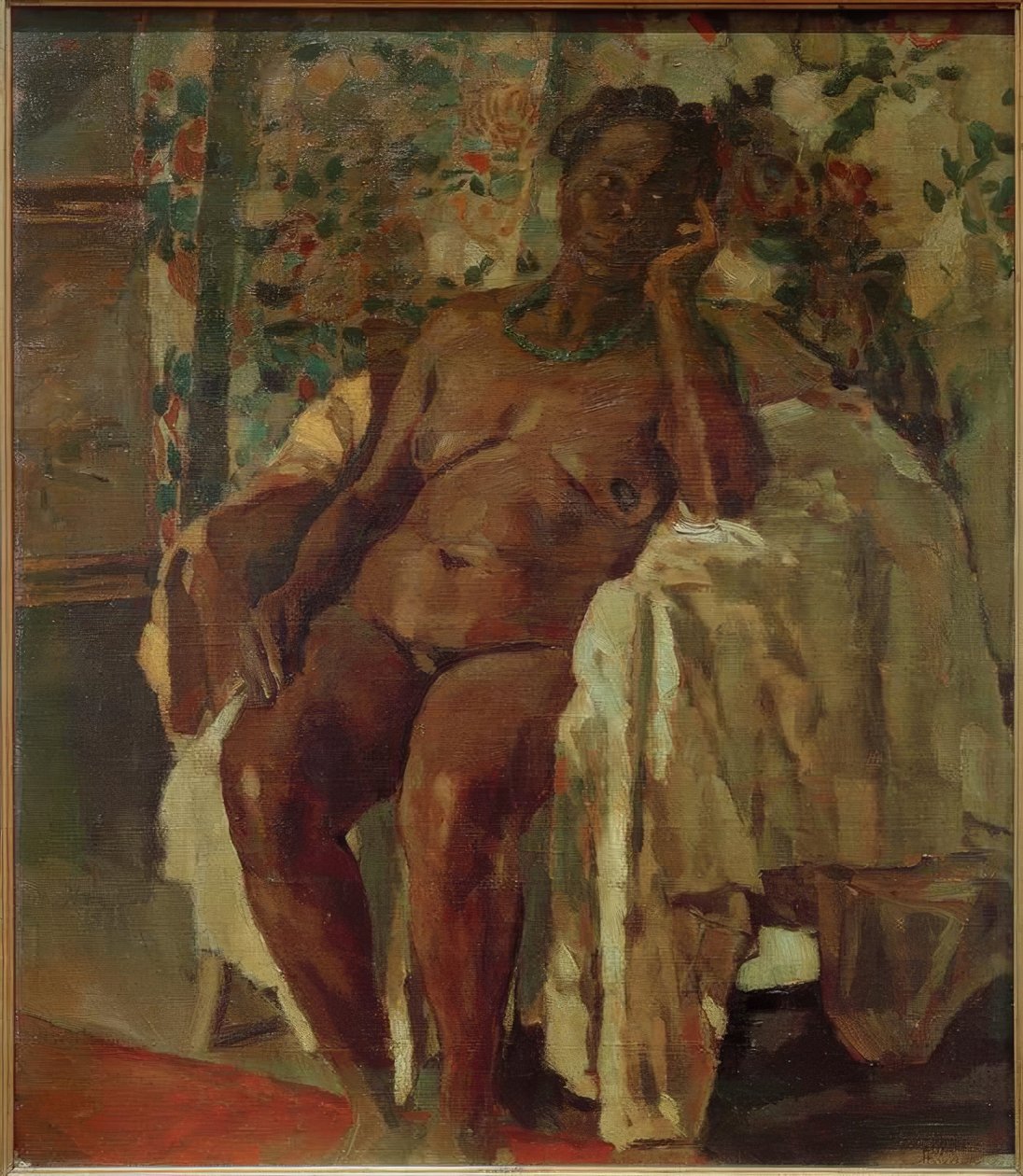 Ülő (ülő Negress) alkotó: Albert Weisgerber