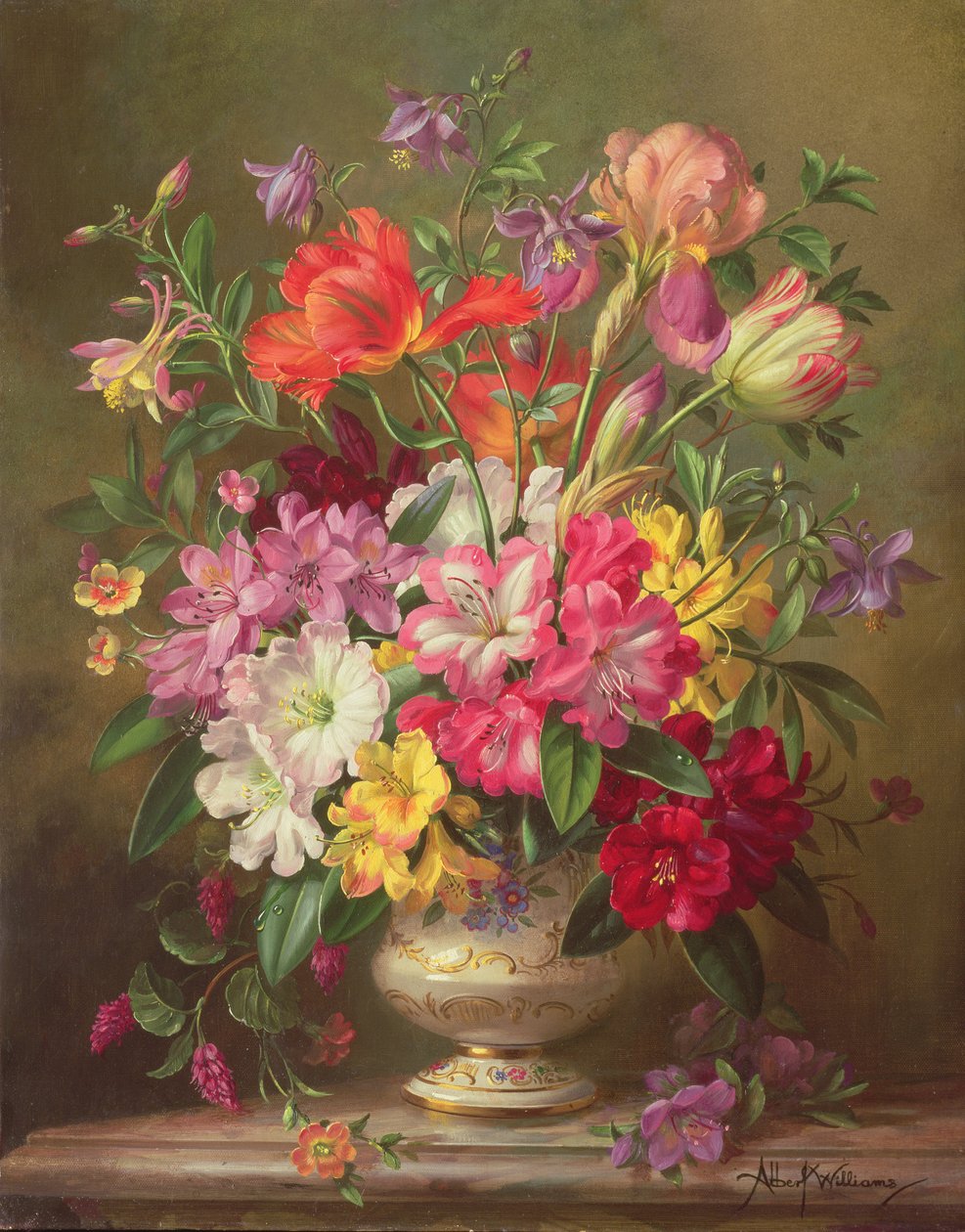 AB315 tavaszi virágkötészet, 1996 alkotó: Albert Williams