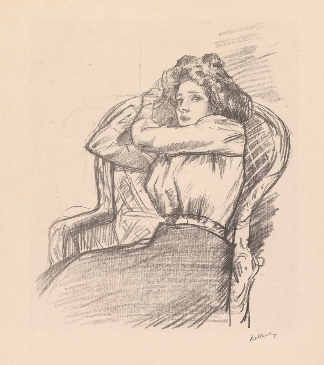 Cím nélkül ("Babette") alkotó: Albert de Belleroche