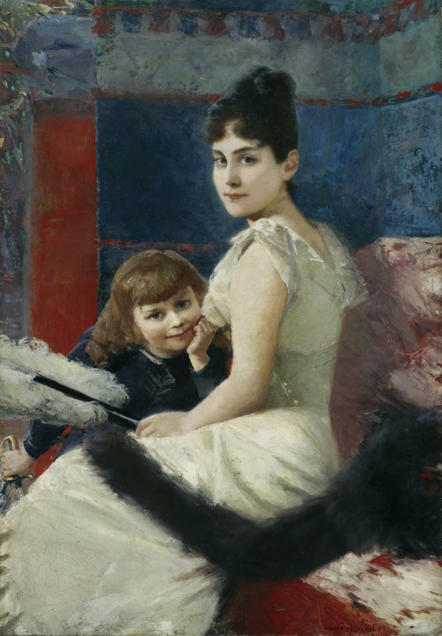 Irene von Keller fiával, Balthasarral alkotó: Albert von Keller