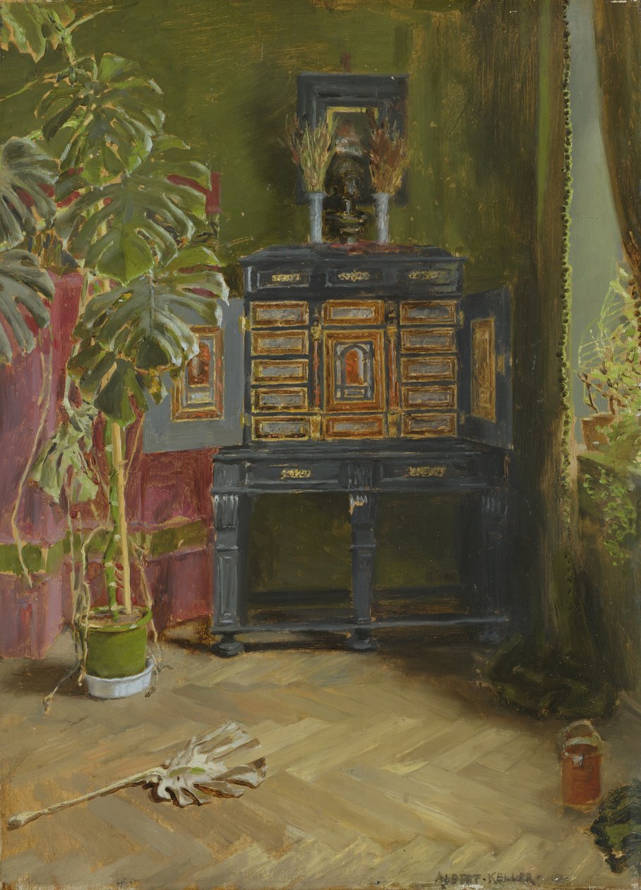 A zöld szoba, 1882 alkotó: Albert von Keller