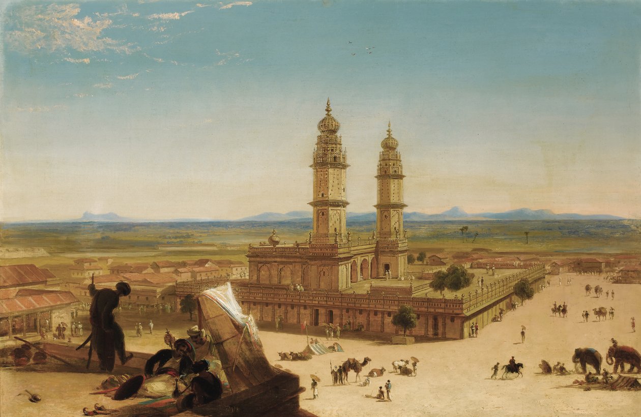 Keleti táj mecsettel alkotó: Alberto Pasini