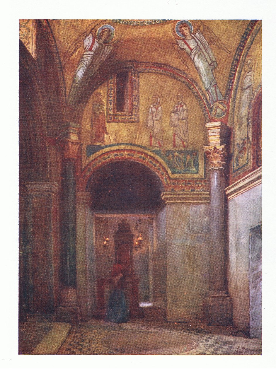 San Zeno kápolna S Prassede-ben, Rómából, kiadó: A & C Black Ltd, 1925 alkotó: Alberto Pisa