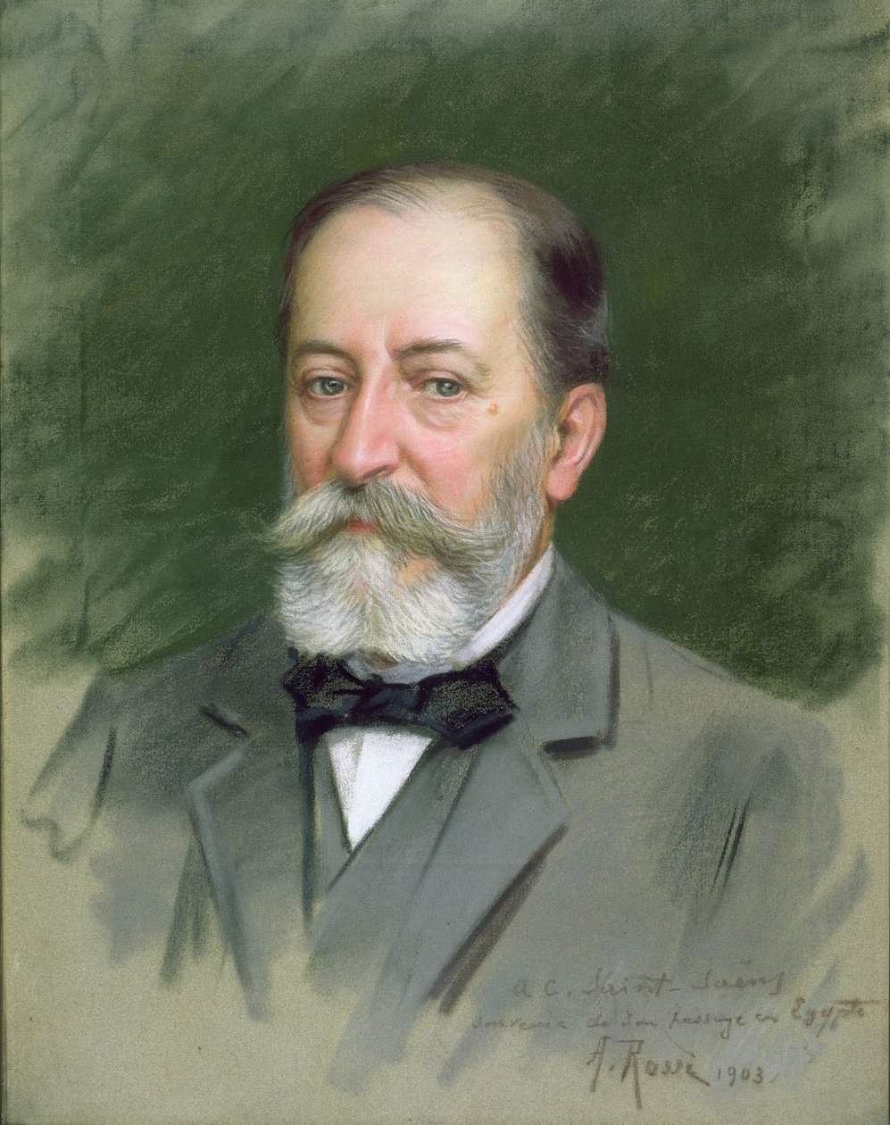 Camille Saint-Saens (1835-1921) portréja 1903 (pasztell, papír) alkotó: Alberto Rossi