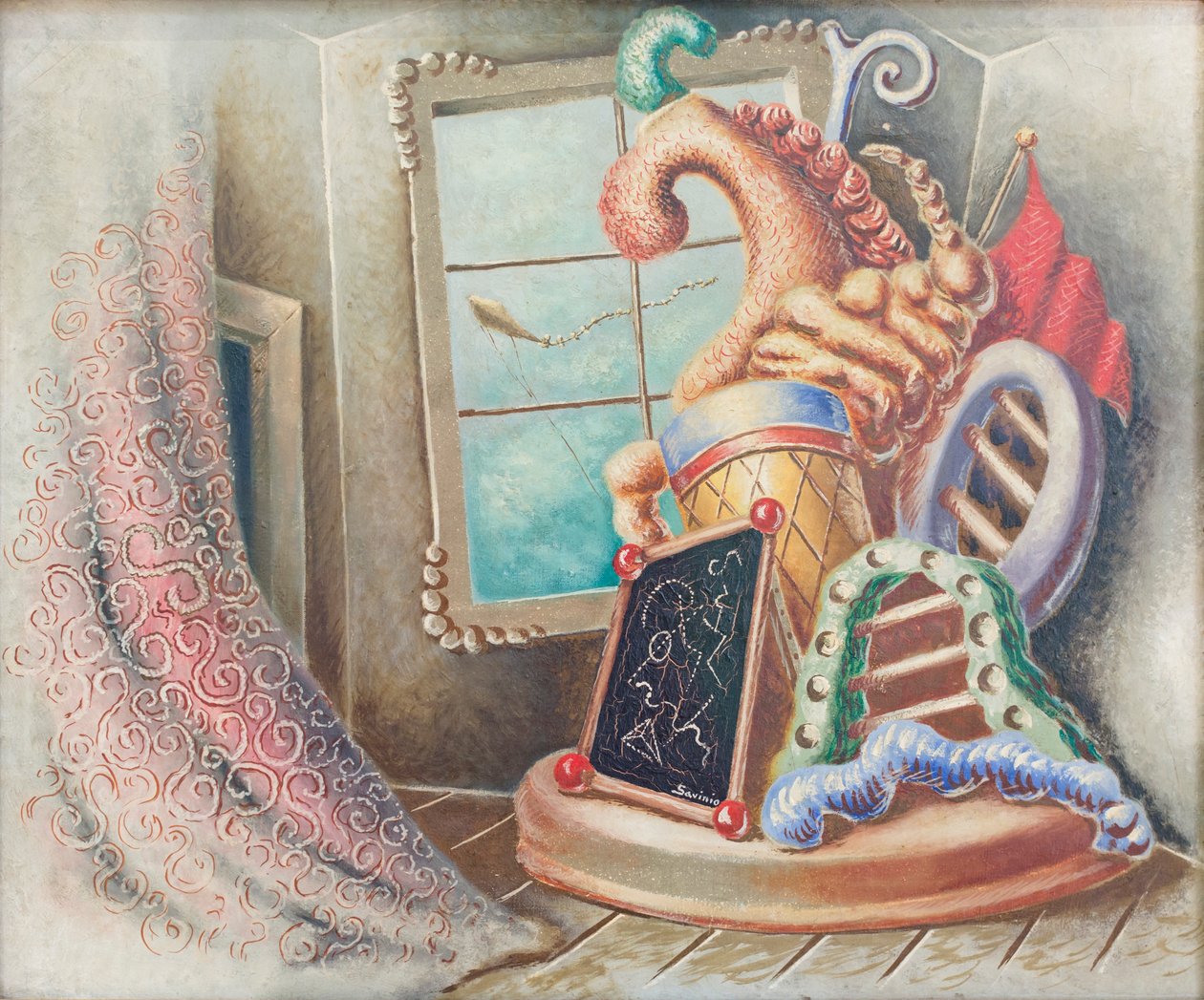 Gyermekkori emlékek Athénról alkotó: Alberto (1891 1952) Savinio