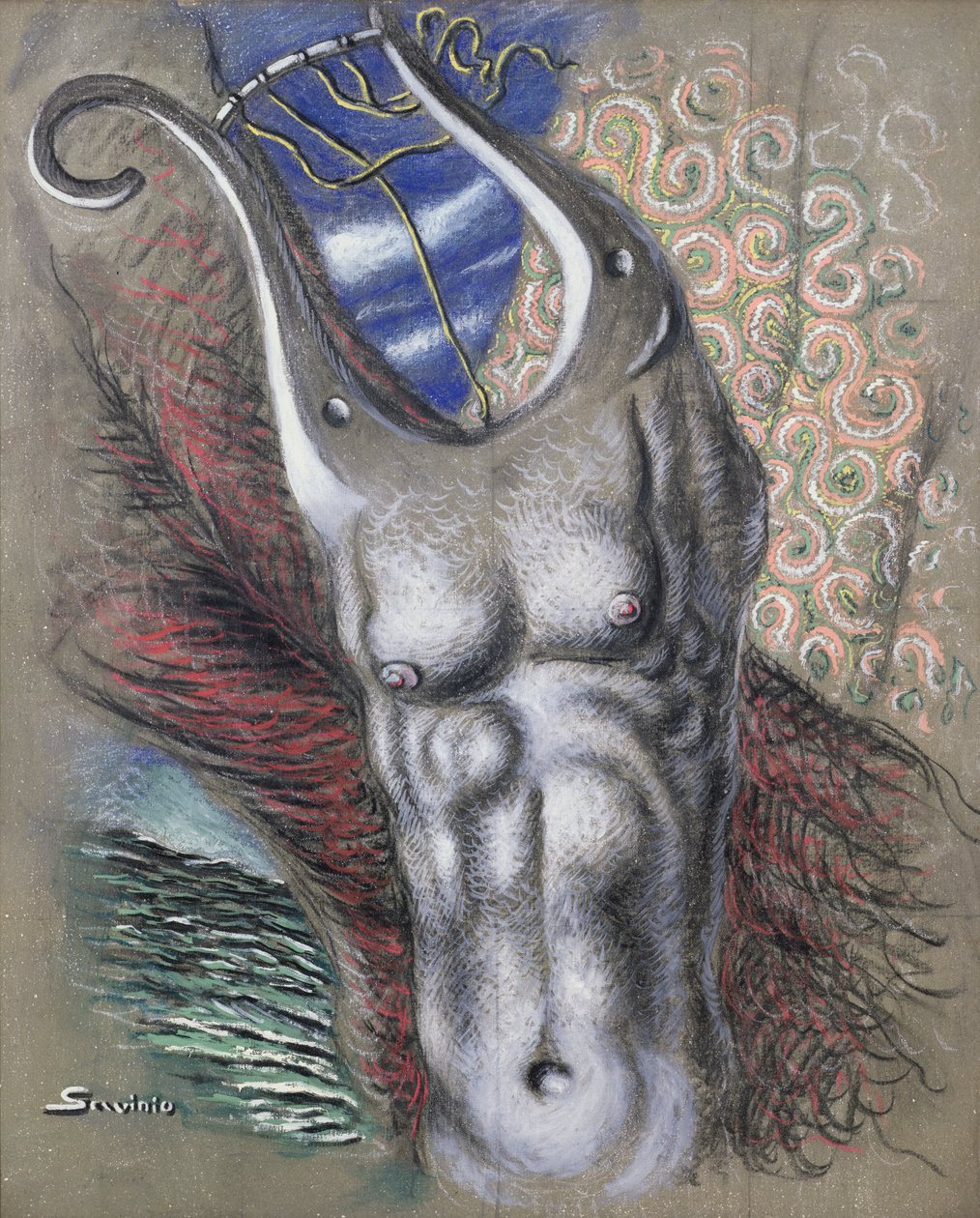Orpheus (olaj, vászon) alkotó: Alberto  Savinio