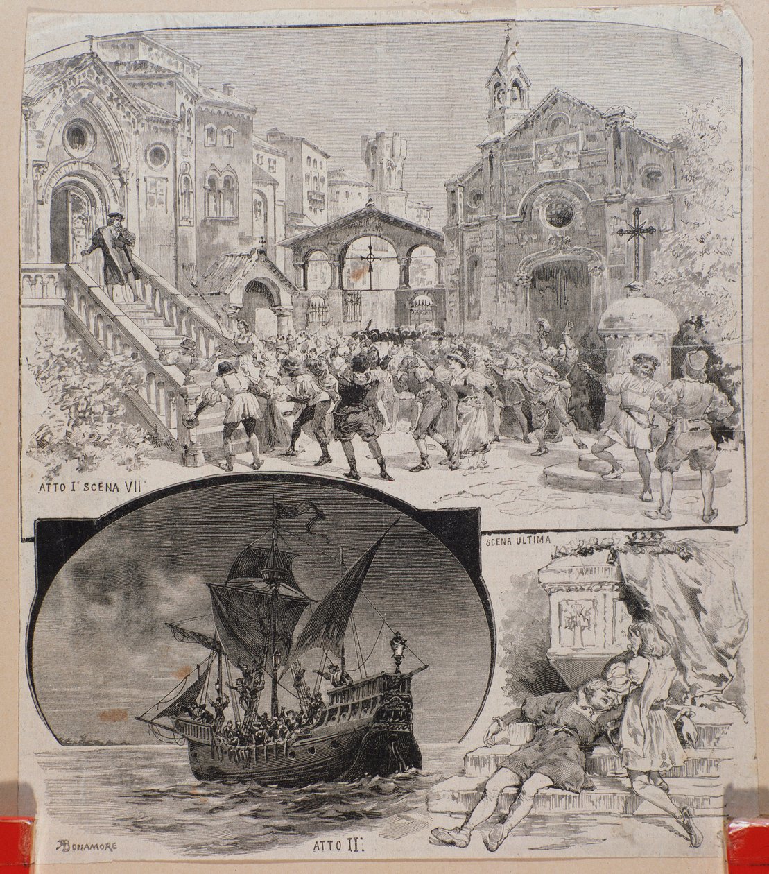 Illusztrációk Cristoforo Colomboról, Alberto Franchetti munkája, 1892 körül alkotó: Alberto Franchetti