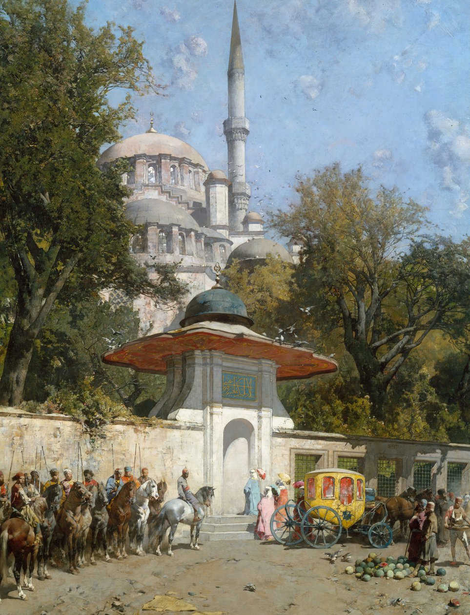 Egy mecset, 1872. alkotó: Alberto Pasini