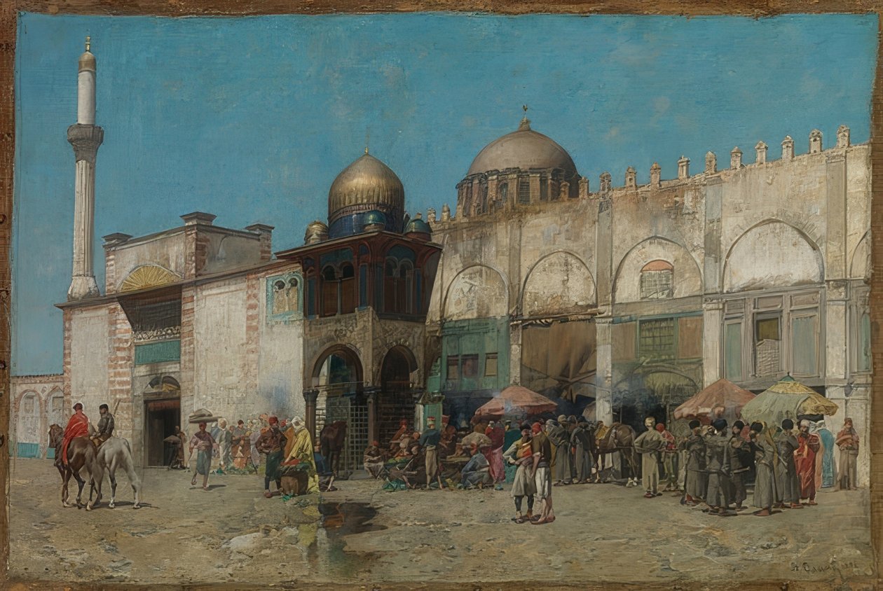 Egy mecset. 1886 alkotó: Alberto Pasini