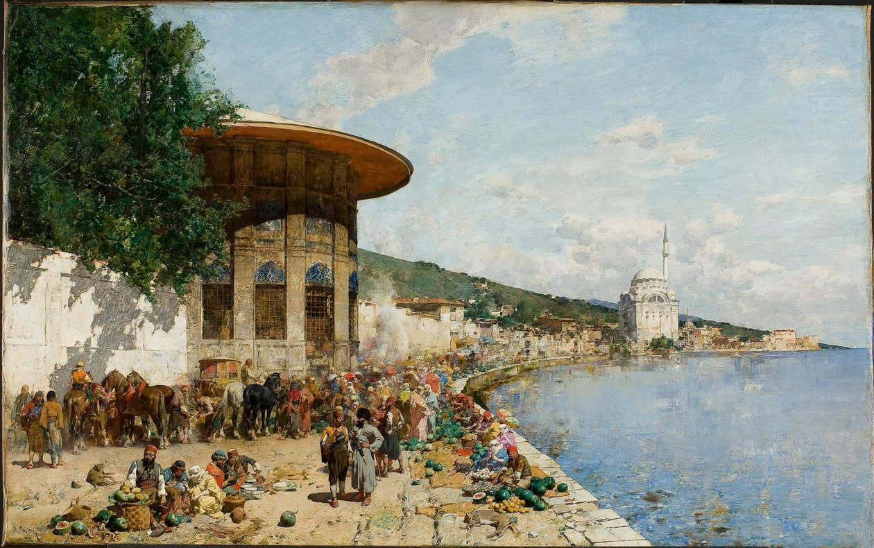 Piacnap Konstantinápolyban alkotó: Alberto Pasini
