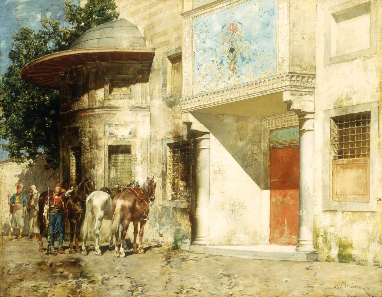 A mecseten kívül, alkotó: Alberto Pasini