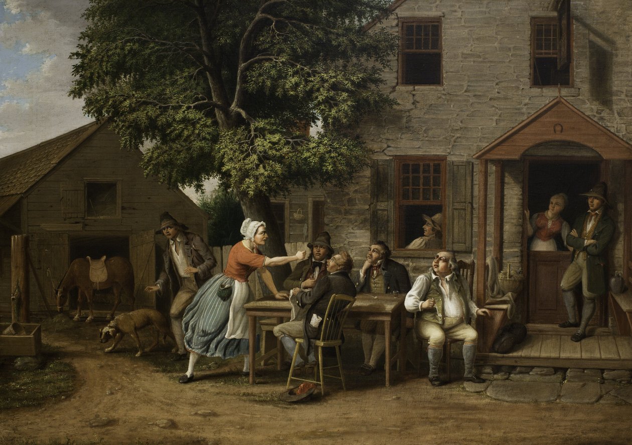 Rip Van Winkle a fogadóban, 1879 alkotó: Albertus D.O Browere