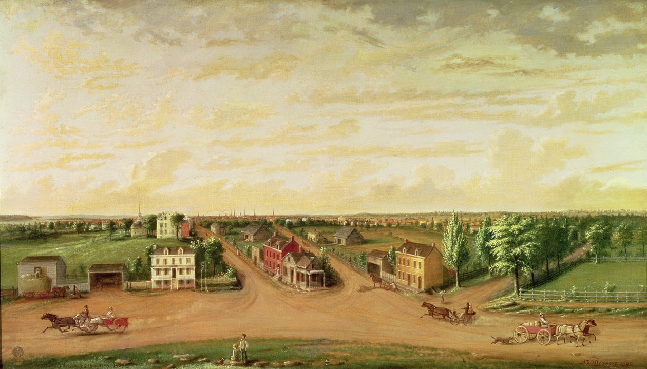 Union Square 1828-ban, 1885-ben alkotó: Albertus D.O Browere