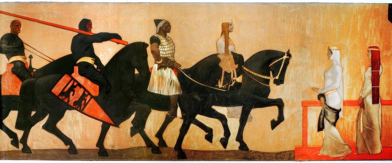 A. Egger-Lienz, Etzel király bejegyzése alkotó: Albin Egger Lienz