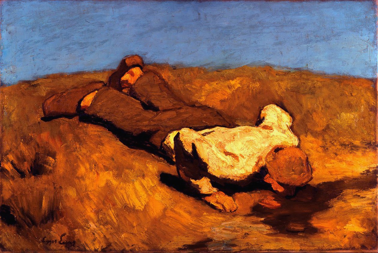 Fiú a tavasznál A tavasz, 1923 alkotó: Albin Egger Lienz