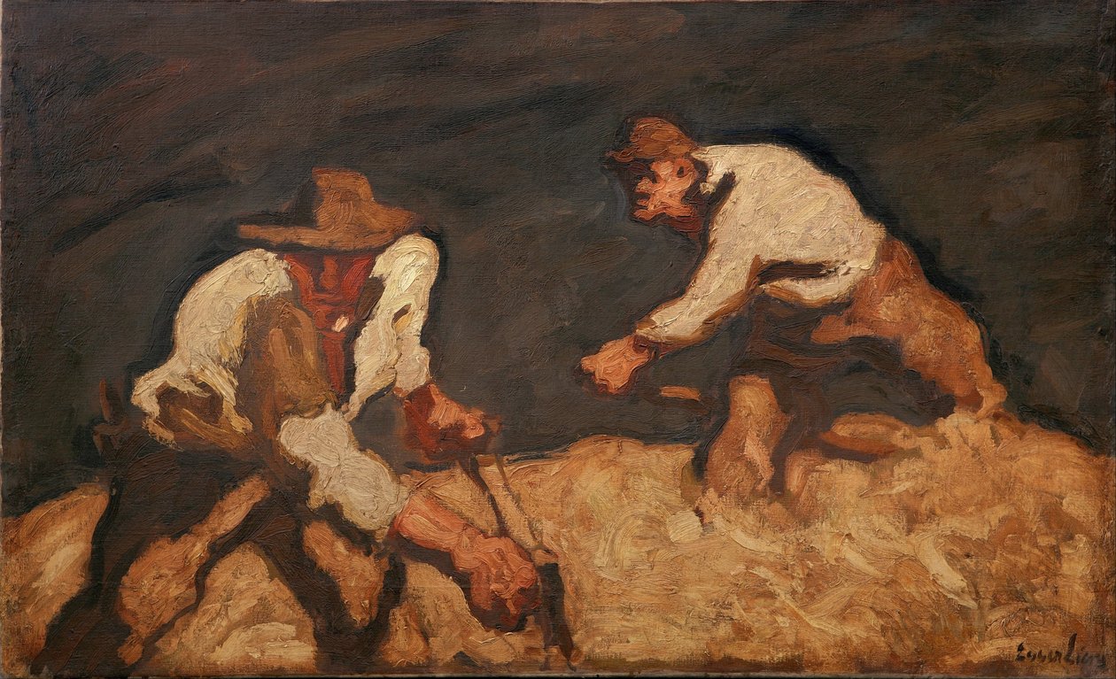Aratók gyülekező viharban, 1912 alkotó: Albin Egger Lienz
