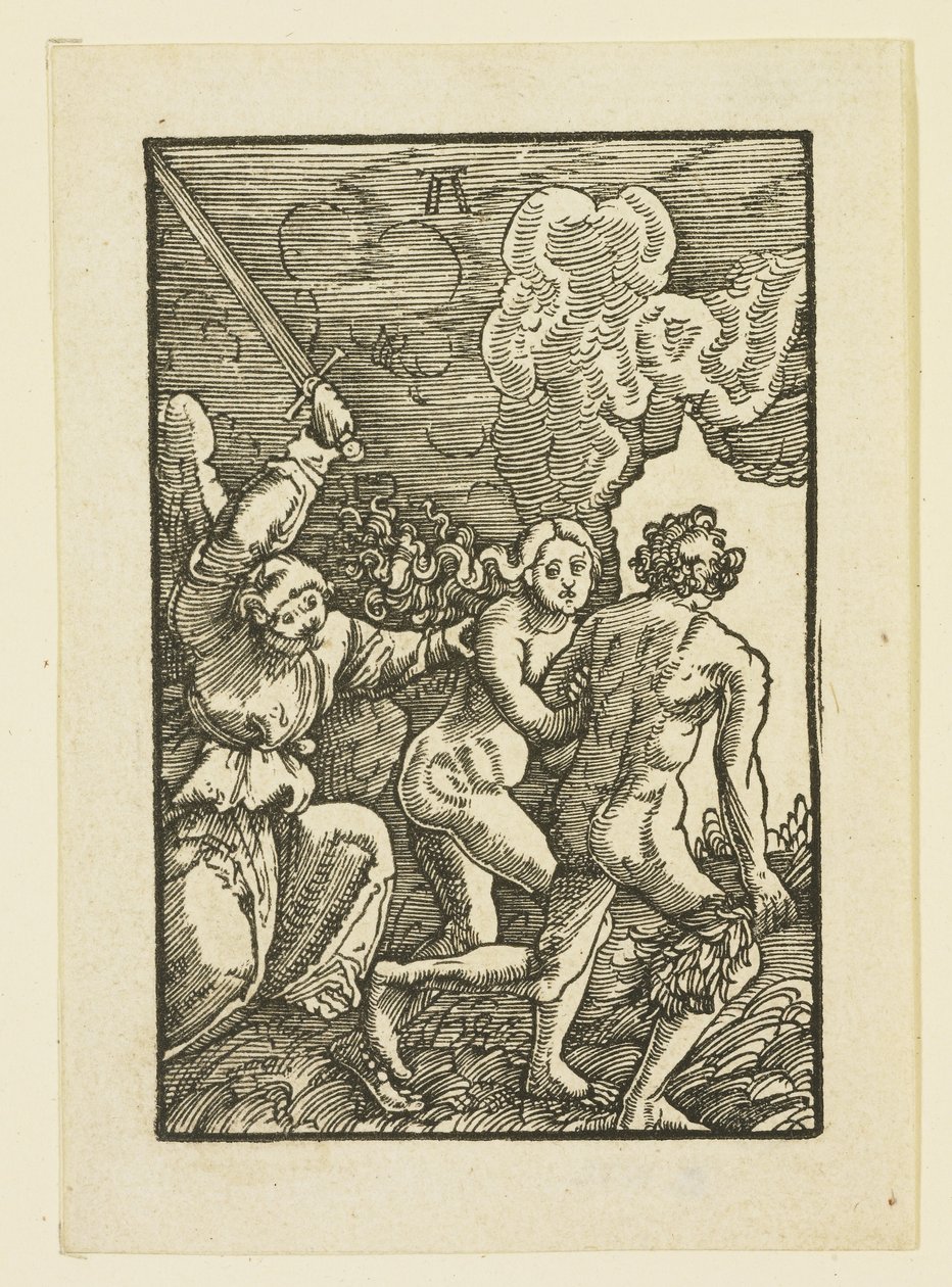 Ádám és Éva elűzött a paradicsomból alkotó: Albrecht Altdorfer