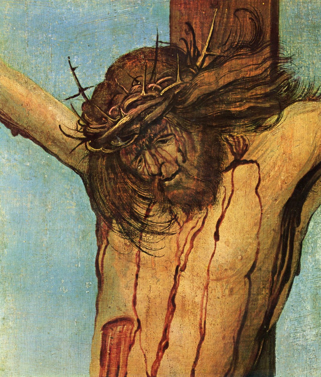 Krisztus a kereszten Máriával és Szent Jánossal alkotó: Albrecht Altdorfer