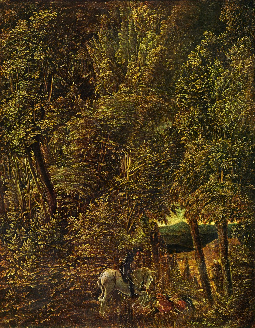 Fa vidék Szent György harcol a sárkánnyal alkotó: Albrecht Altdorfer